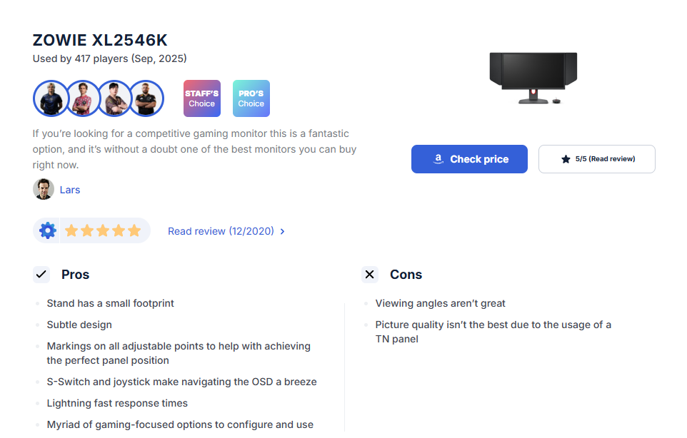 Best Monitor for League of Legends